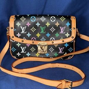 Black Monogram Multicolor Shoulder Bag